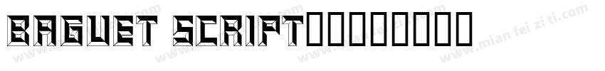 Baguet Script字体字体转换